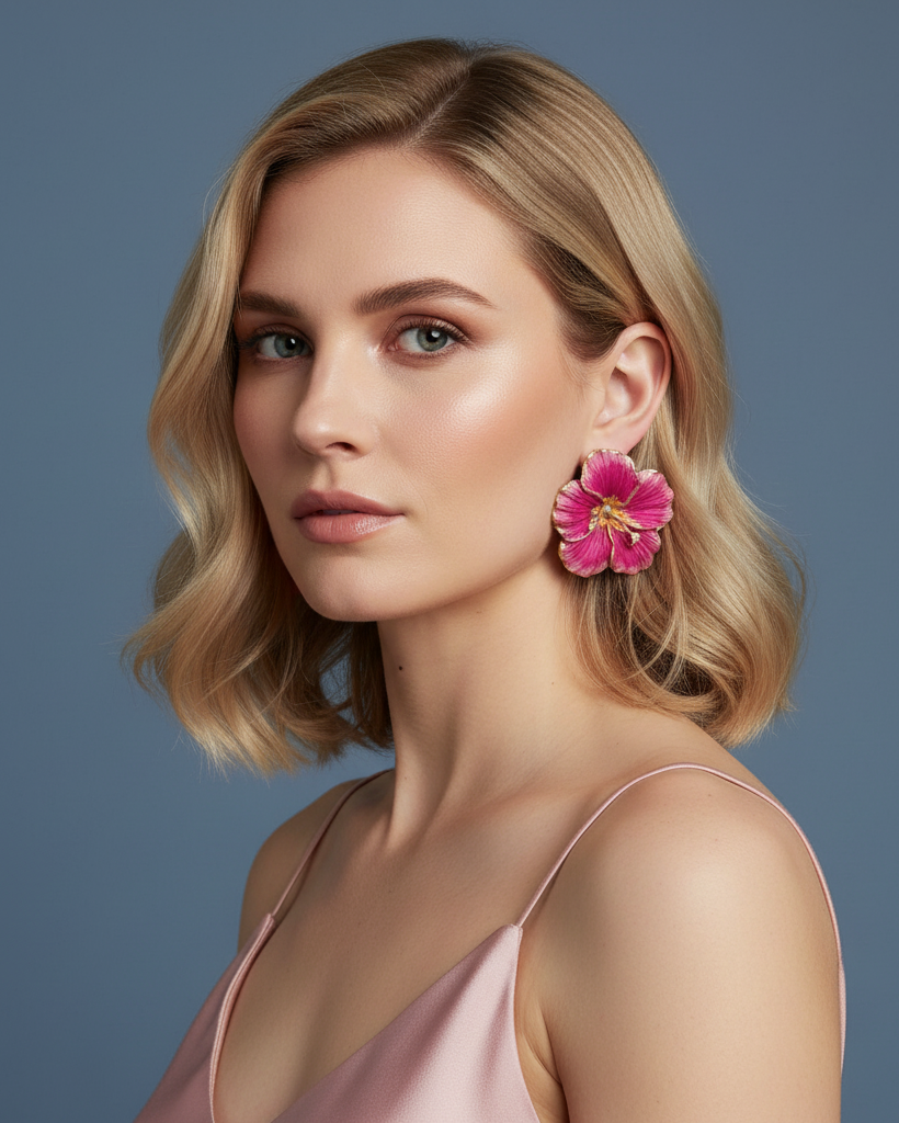 Pendientes Hibiscus